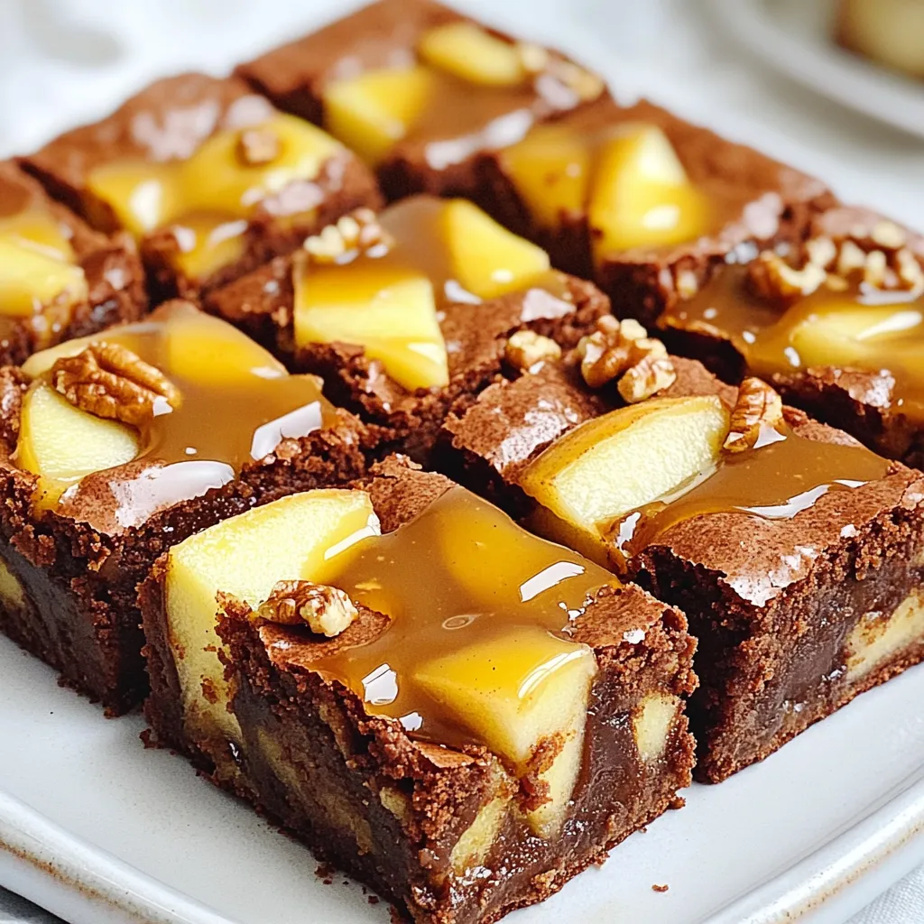 Apple Brownies saftig und einfach zubereiten