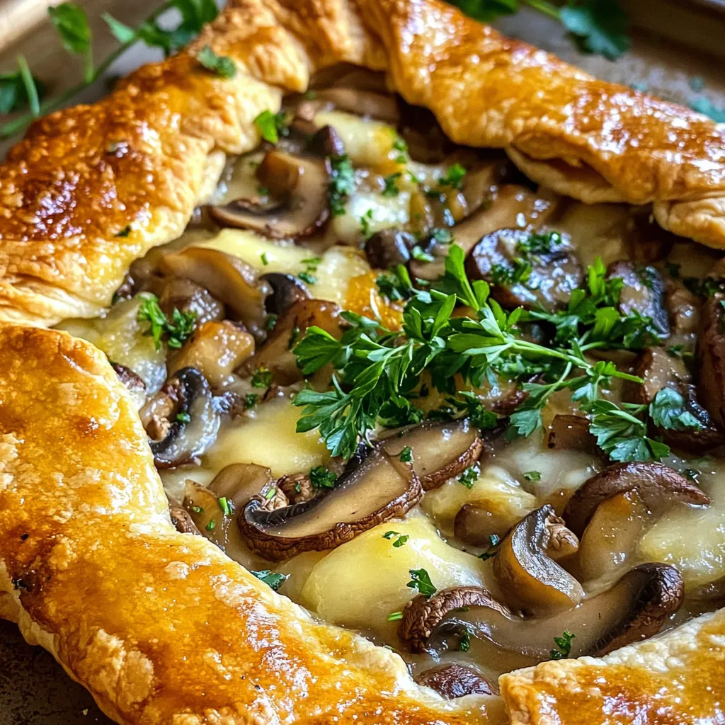 Mushroom Gruyere Galette Lecker und Einfach Zubereiten