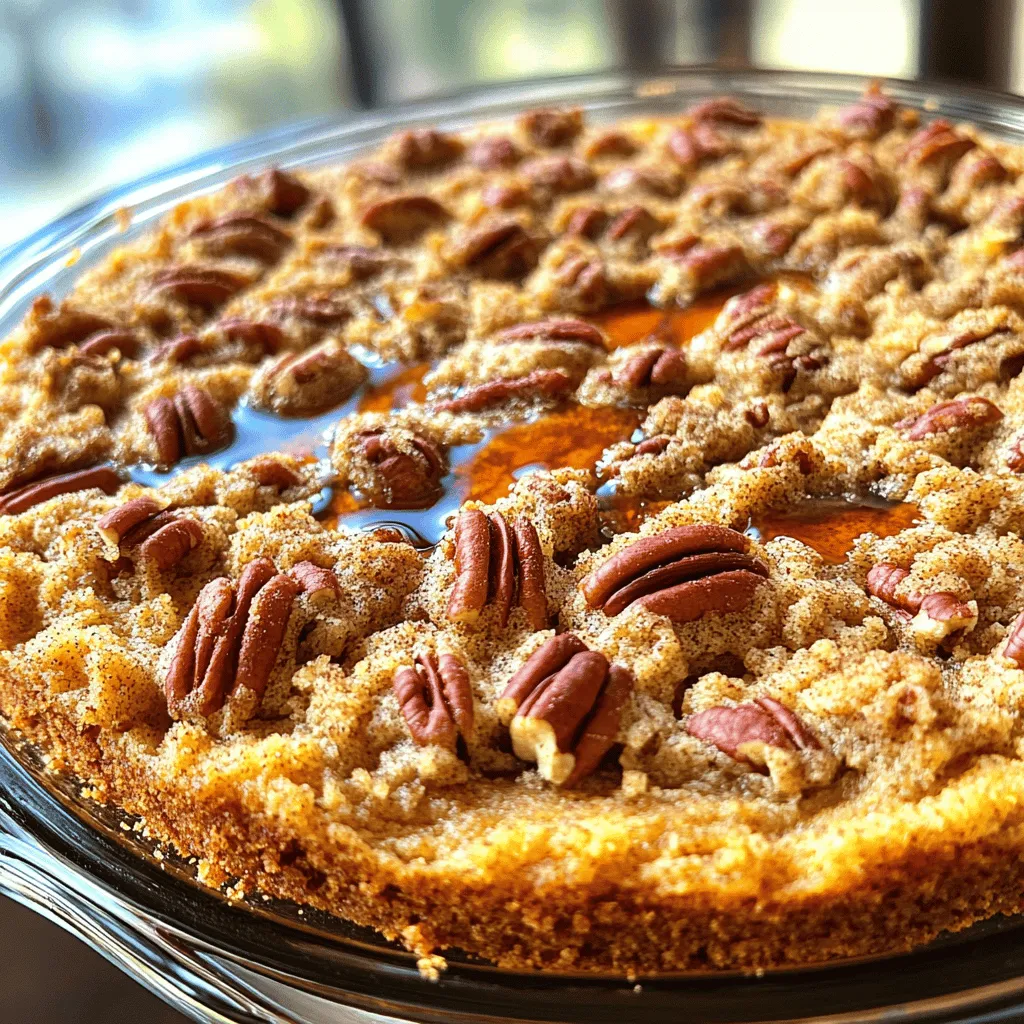 Maple Pecan Crumb Coffee Cake Einfaches Rezept