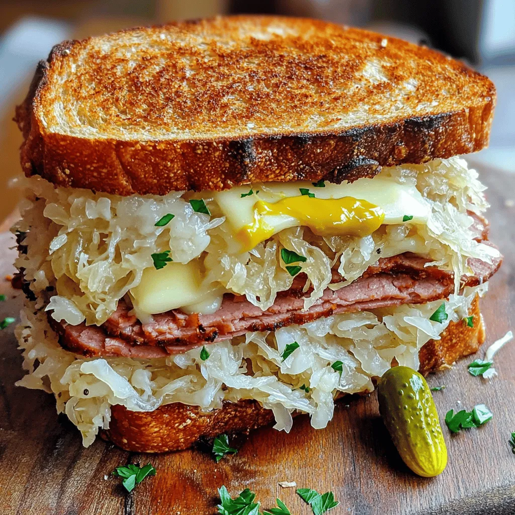 Schmackhaftes Blackstone Reuben Sandwich einfach zubereiten