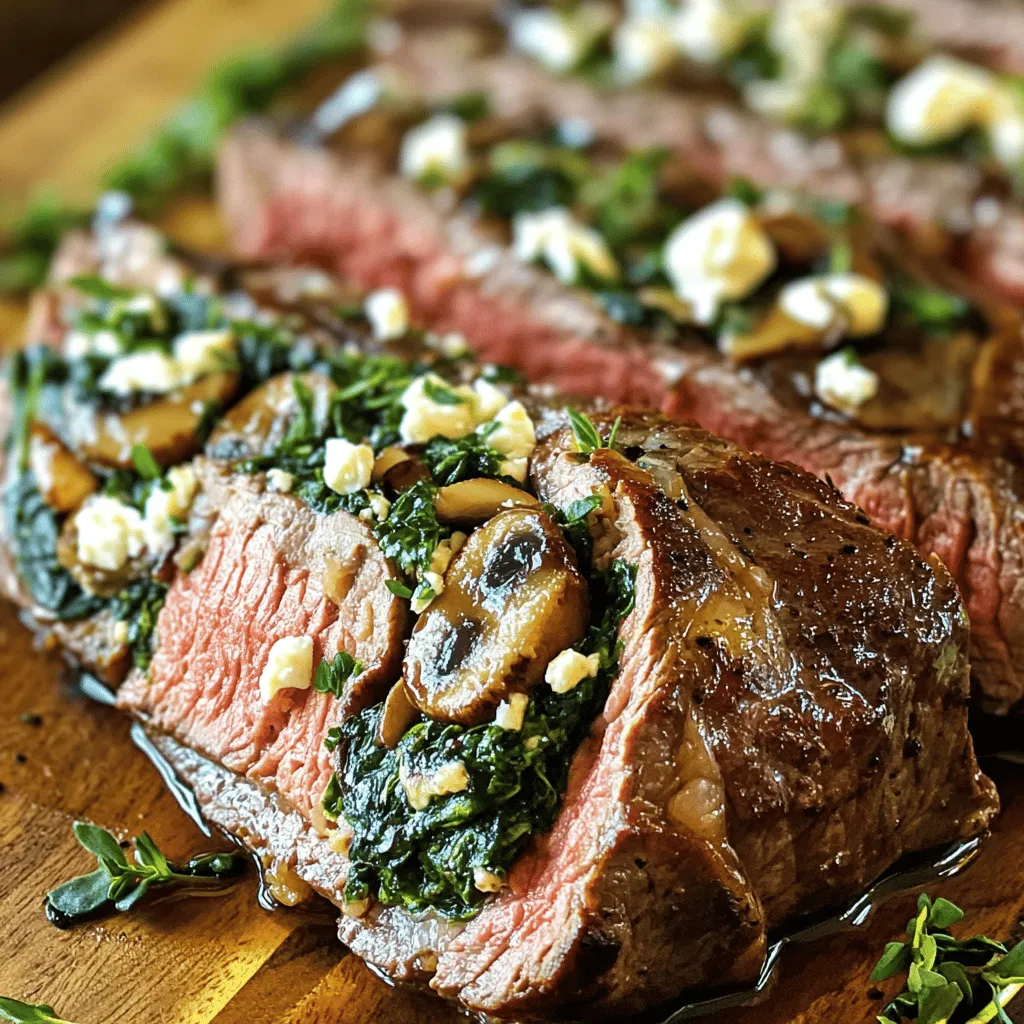 Gefülltes Flankensteak ist ein zartes Stück Rindfleisch, gefüllt mit leckeren Zutaten. Es wird oft für besondere Anlässe zubereitet, da es sowohl köstlich als auch beeindruckend aussieht. Die Füllung kann aus Gemüse, Käse oder Kräutern bestehen. So entsteht ein harmonisches Geschmackserlebnis.