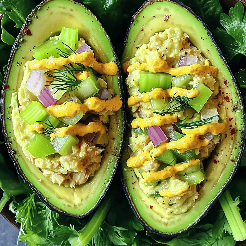 Avocado Tuna Salad Frisch und Nahrhaft Genießen