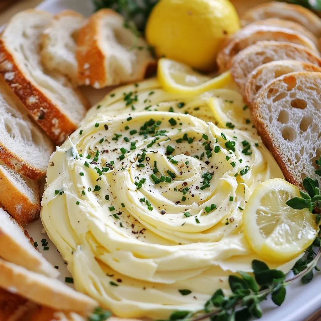 Knoblauch Kräuter Butter Board Einfaches Rezept