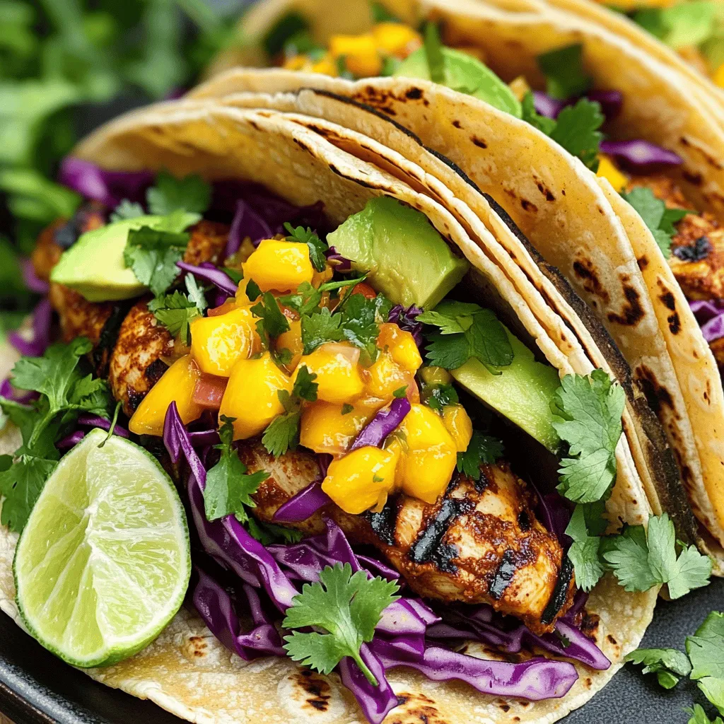 Jamaican Jerk Chicken Tacos Köstliche Geschmacksexplosion
