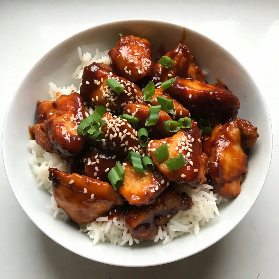 Spicy Sriracha Honey Chicken Köstliches Rezept