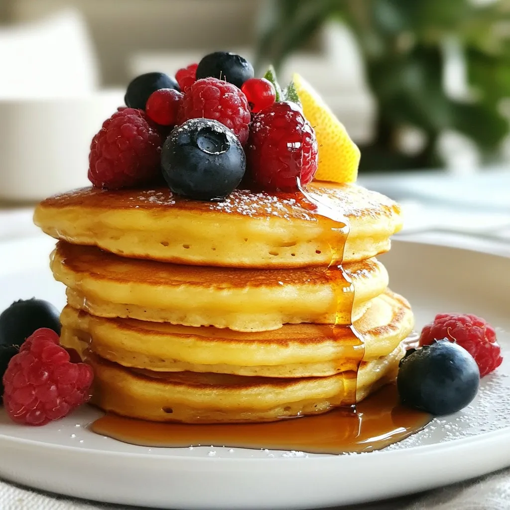 Lemon Ricotta Pancakes Frisch und Einfach Genießen