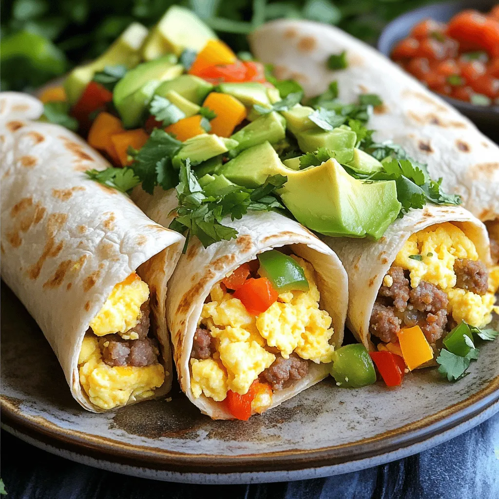 Loaded Breakfast Burritos Lecker und Einfach Zubereiten