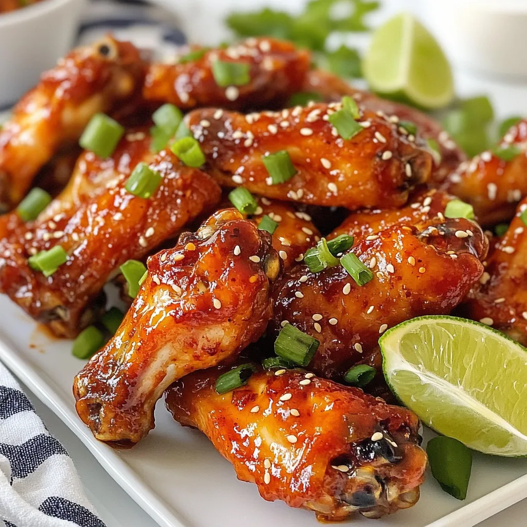Spicy Korean Chicken Wings köstliches Rezept entdecken