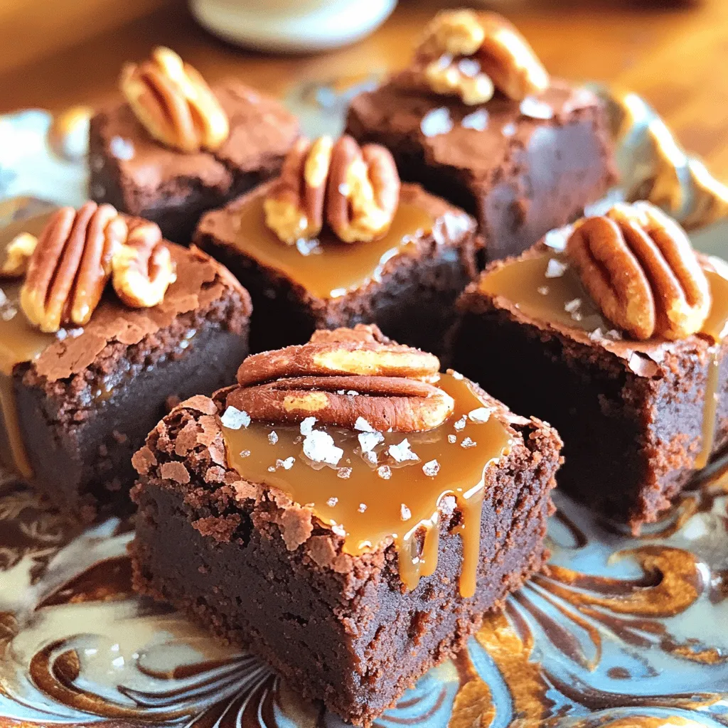 Karamell-Pekan-Brownie-Bites Einfaches Rezept zum Genießen