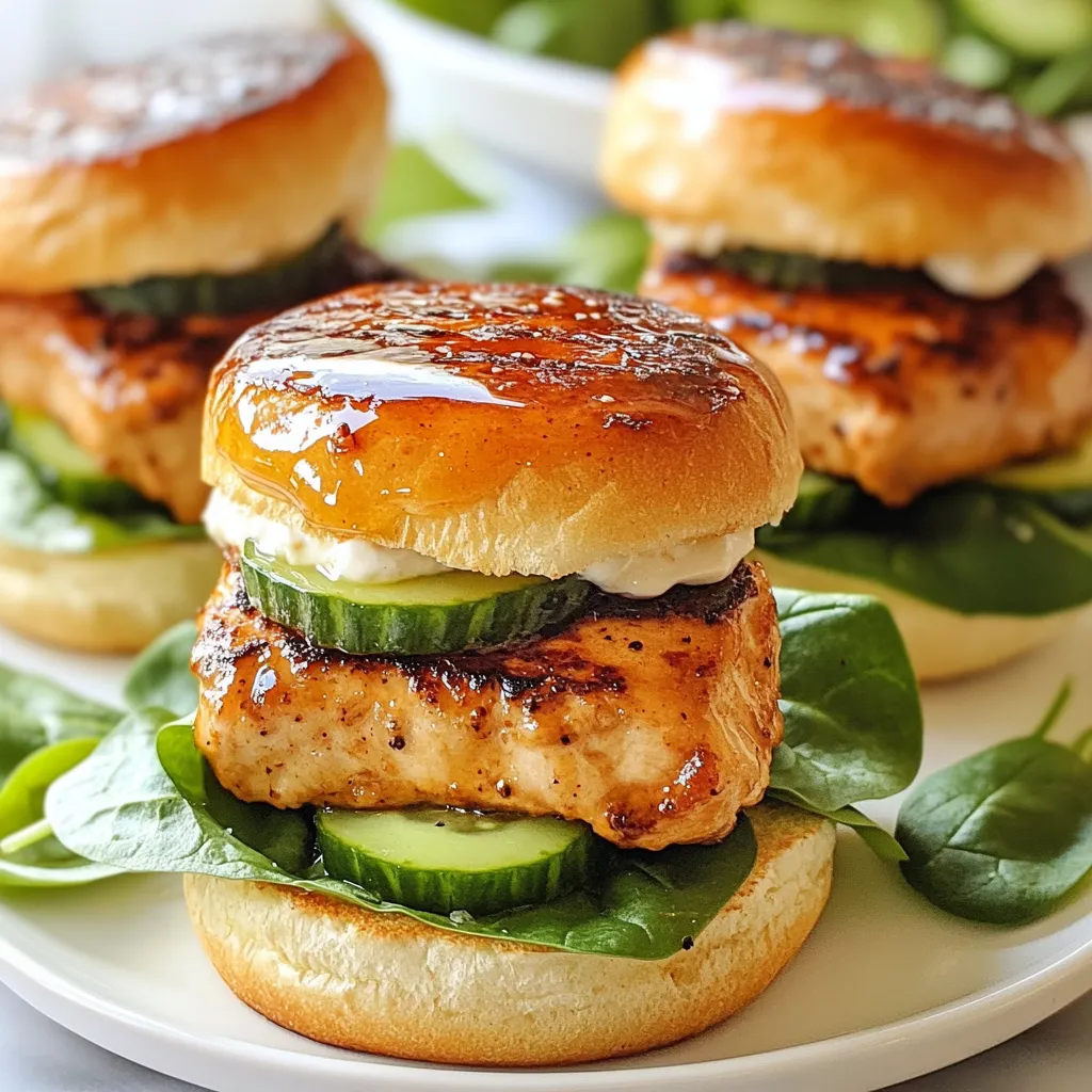 Maple Glazed Chicken Sliders Leckere Kombination