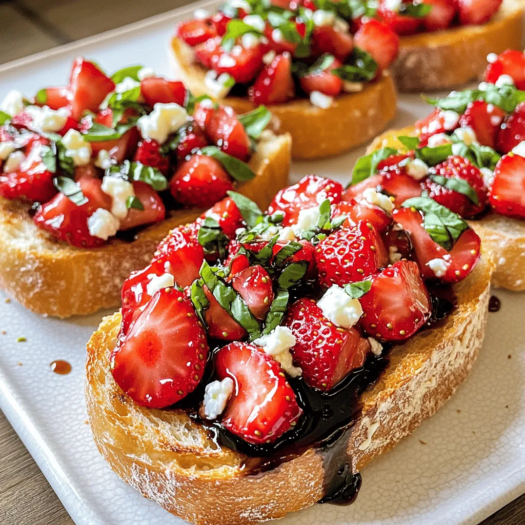 Erdbeer-Basilikum-Bruschetta köstlich und frisch genießen