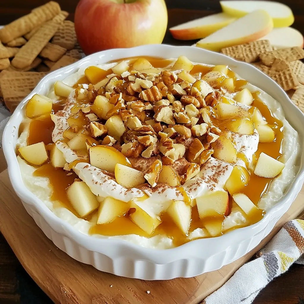 Karamell-Apfel-Cheesecake-Dip Leckerer Genuss für Feste