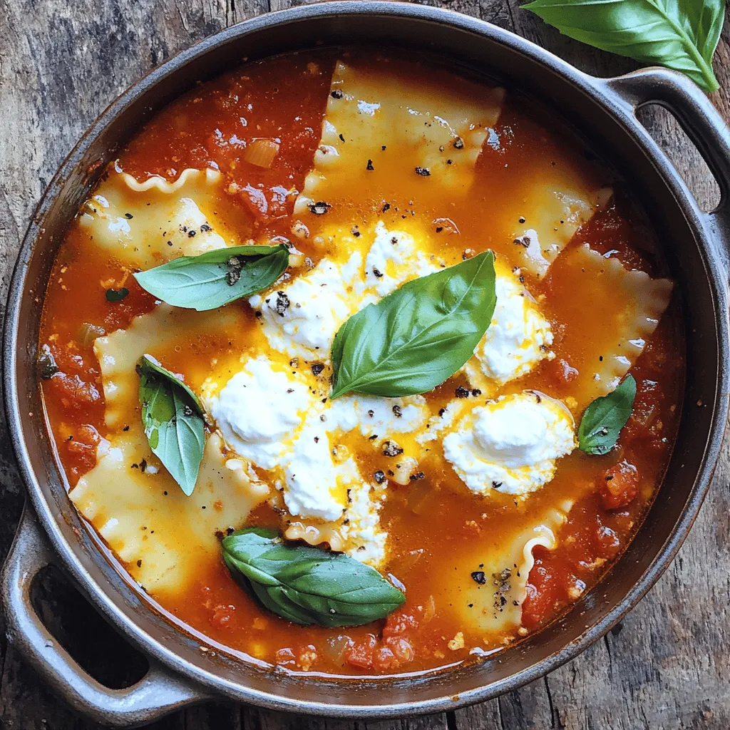 Lasagna Soup Lecker und Schnell Zubereitet