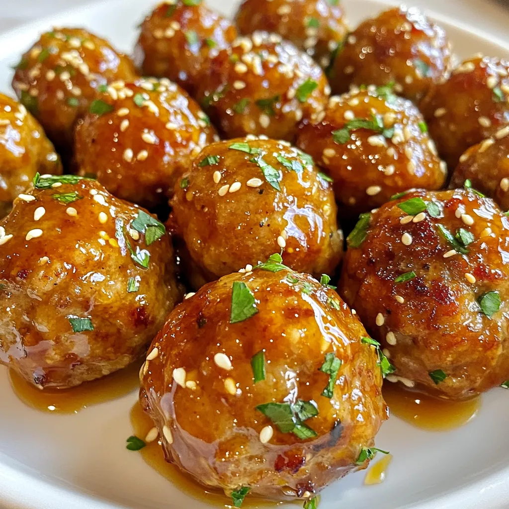 Honey Garlic Glazed Meatballs Einfaches Rezept Genuss