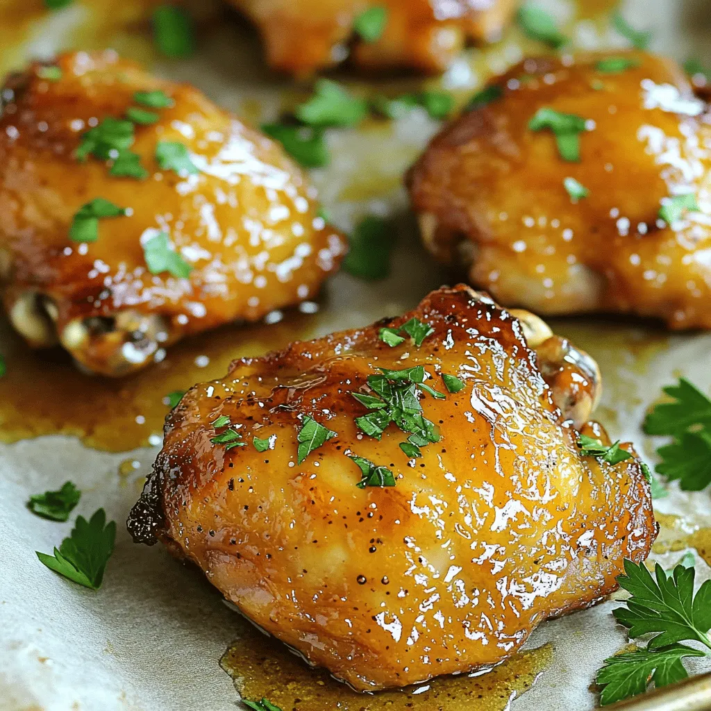 Honey Mustard Chicken Thighs Einfaches und Köstliches Rezept