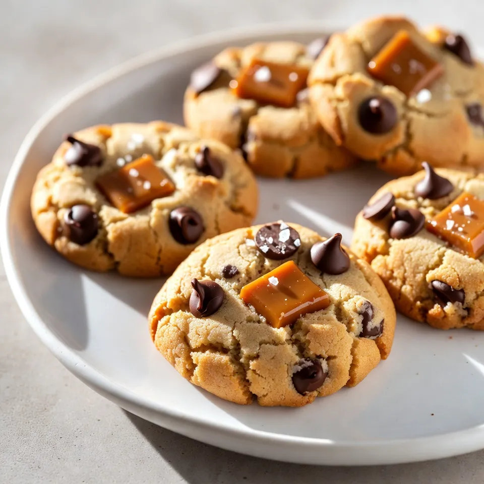 Gesalzene Karamell-Schokoladenkekse Köstliches Rezept