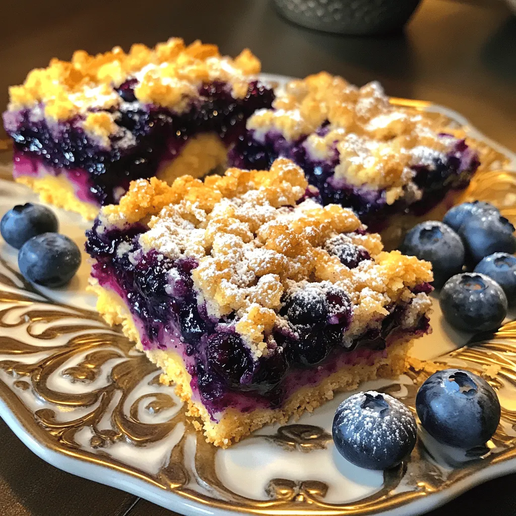 Leckere Blaubeer Crumble Riegel Einfach und Fruchtig