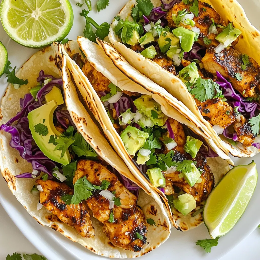 Chipotle Chicken Street Tacos Einfache genussreiche Mahlzeit