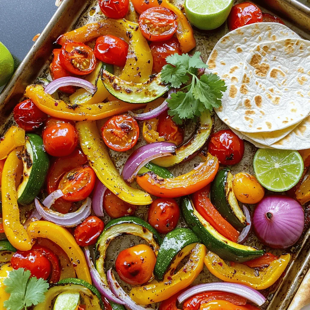 Leckere Sheet Pan Veggie Fajitas Einfache Zubereitung