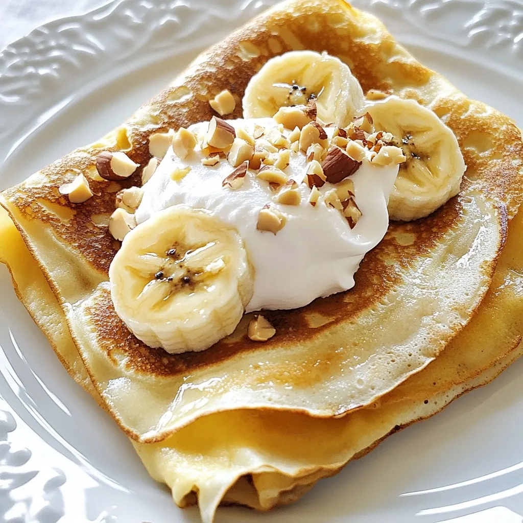Leckere Banana Nutella Crepes Einfache Zubereitung
