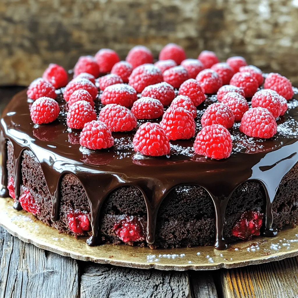 Dunkle Schokoladen-Himbeer-Trüffeltorte Rezeptidee