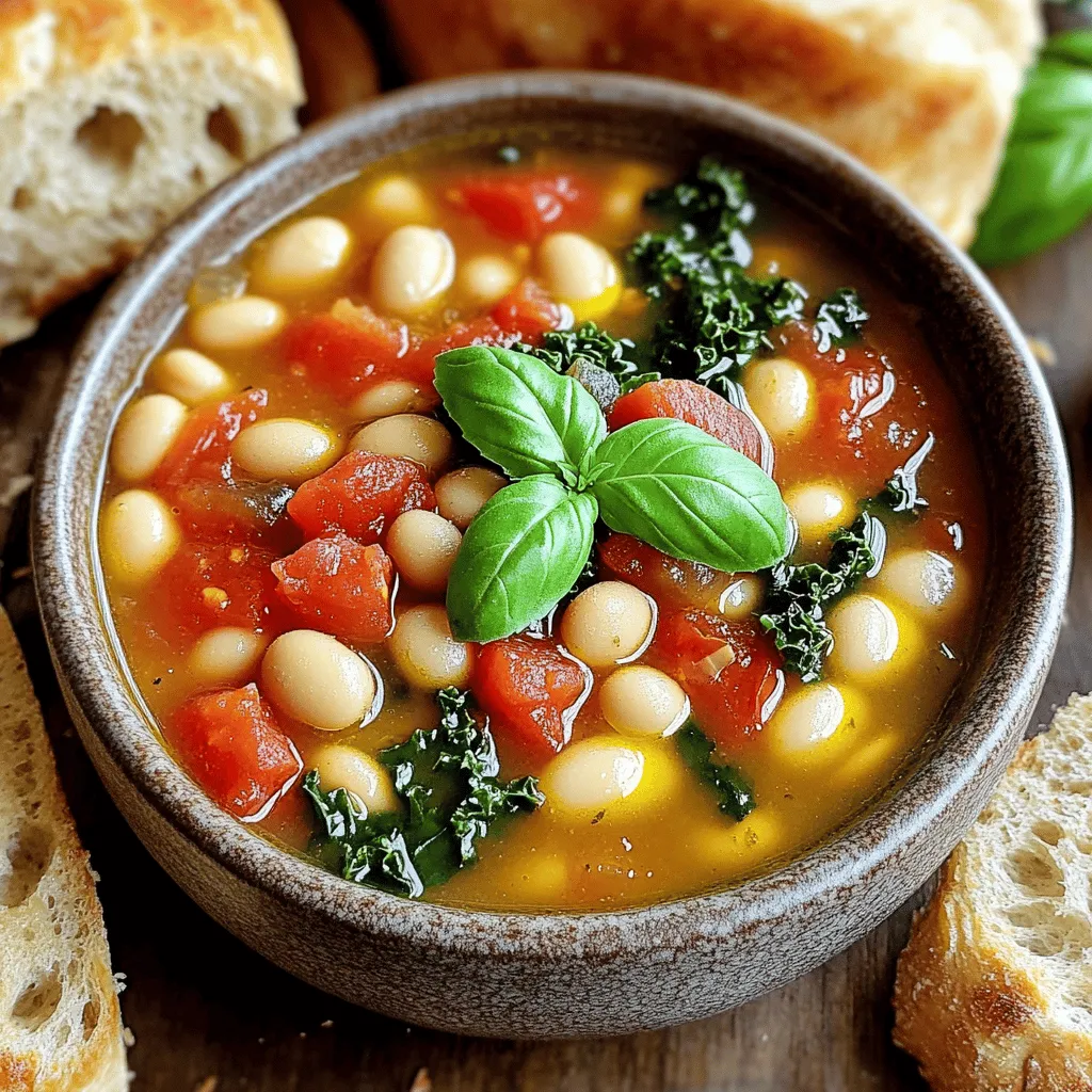 Tuscan White Bean Soup Delight Einfach und Herzhaft