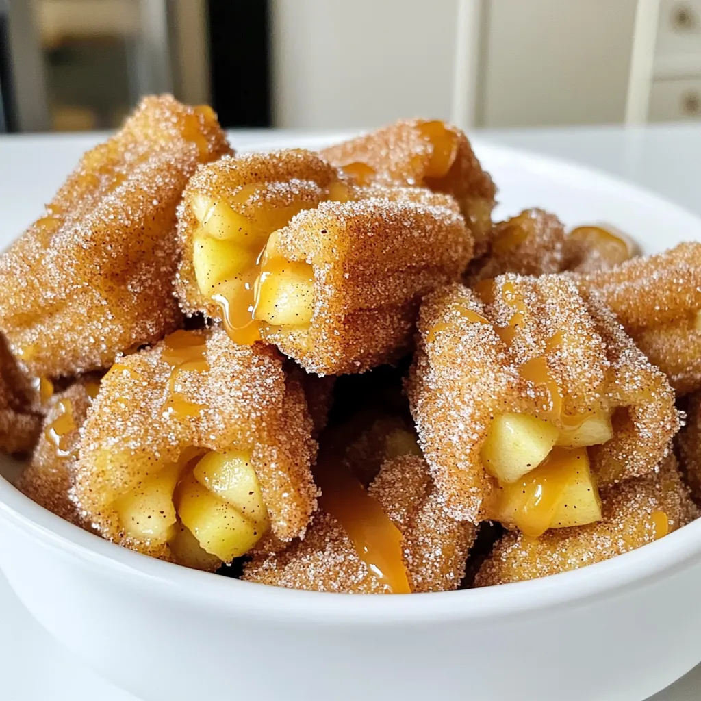 Caramel Apple Churro Bites mit Zimtzucker Genuss