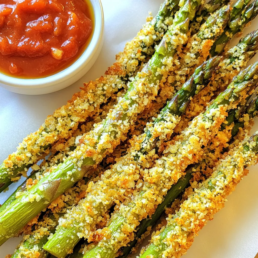 Air Fryer Parmesan Spargel-Stäbchen Knusprig Zubereitet