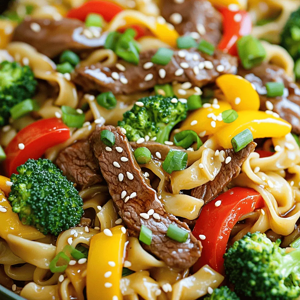 Teriyaki Beef Noodles Schnelles und leckeres Gericht