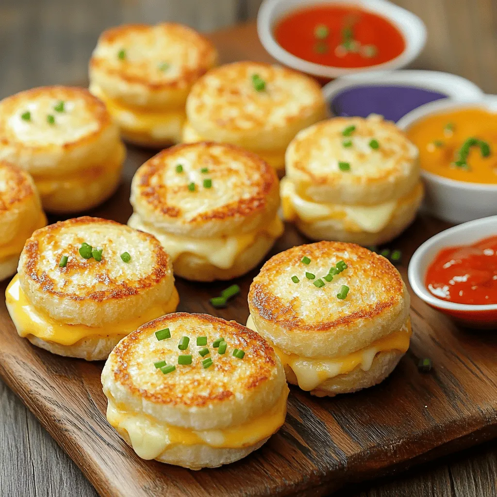 Mini Gegrillte Käse-Sandwiches für jeden Anlass