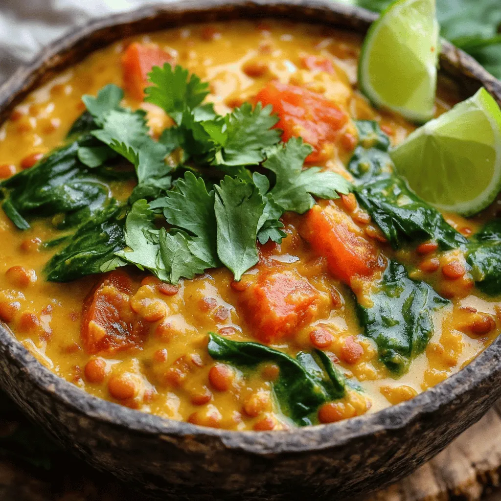Creamy Coconut Lentil Curry Einfach und Lecker Kochen
