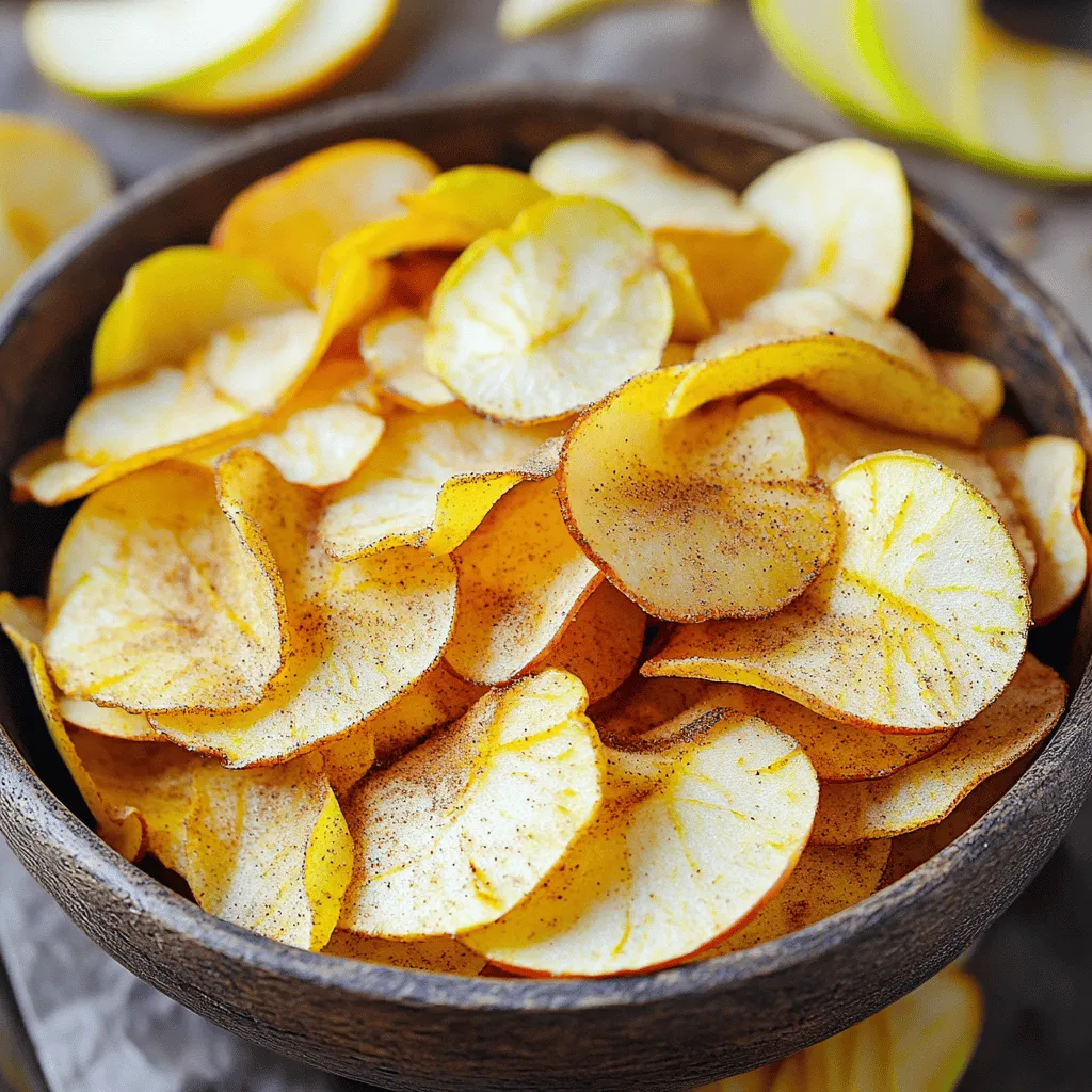 Air Fryer Spiced Apple Chips Knuspriger Snack Genuss