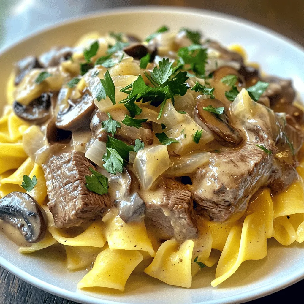Classic Beef Stroganoff Schnelle und einfache Zubereitung