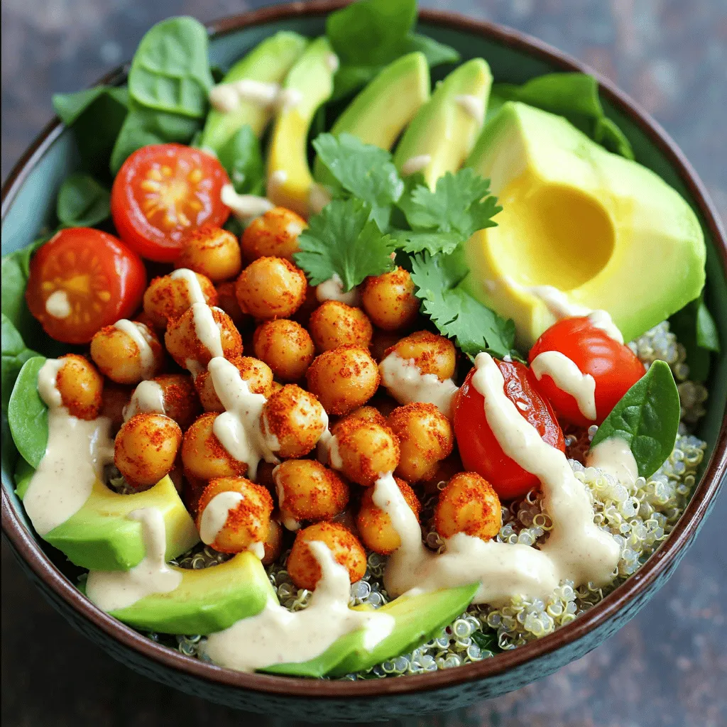 Spicy Chickpea Buddha Bowl Schnelle und gesunde Mahlzeit