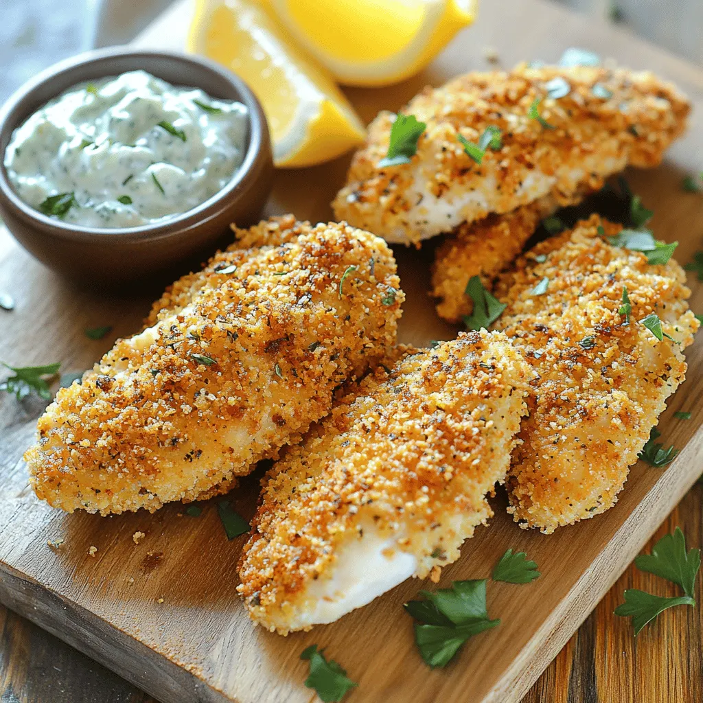Crispy Greek Chicken Tenders Knusprig und Lecker