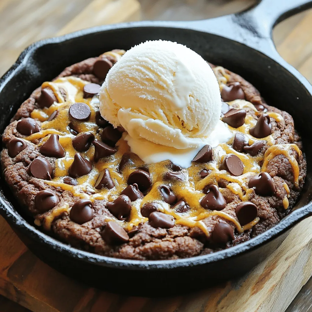 Schokoladenkeks-Pfanne köstlich und einfach zubereiten