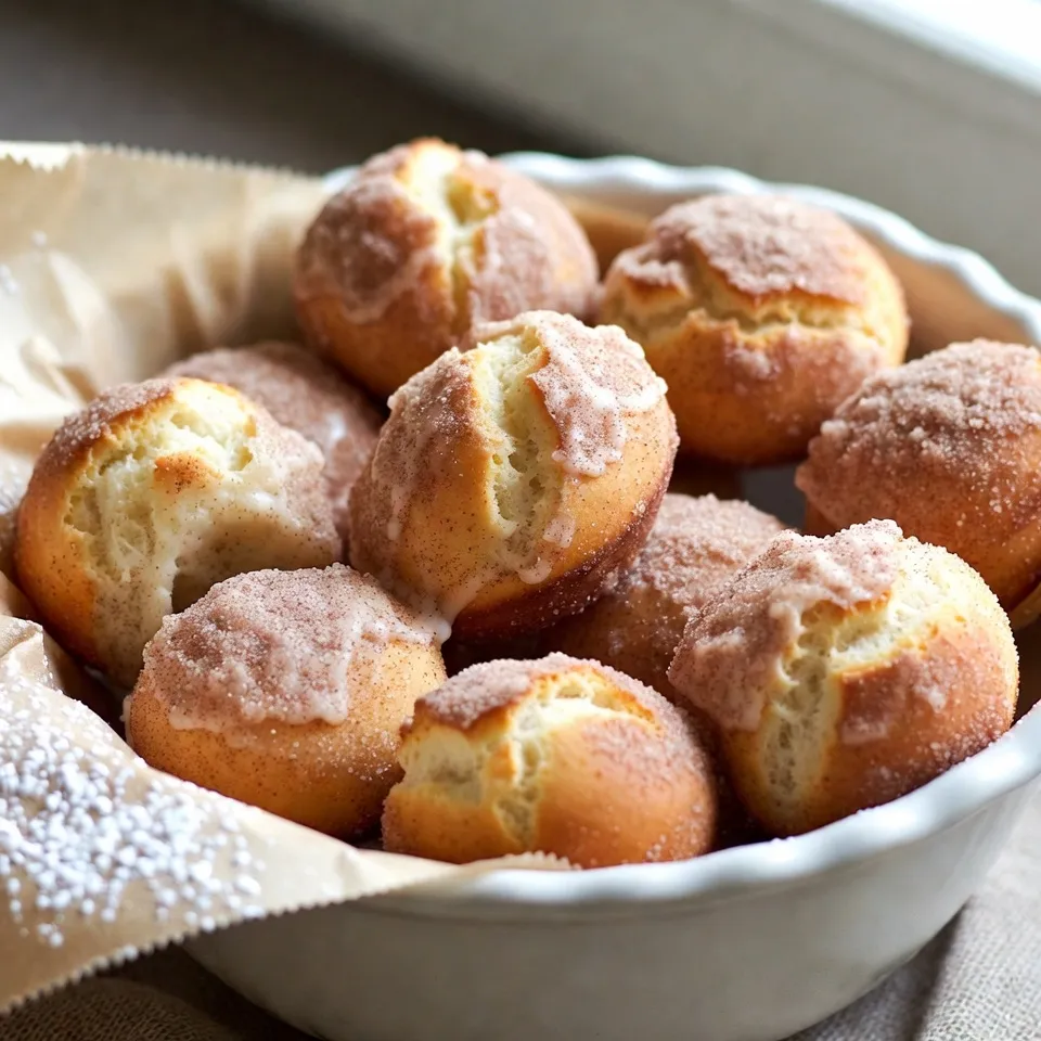 Baked Cinnamon Sugar Donut Holes Einfaches Rezept