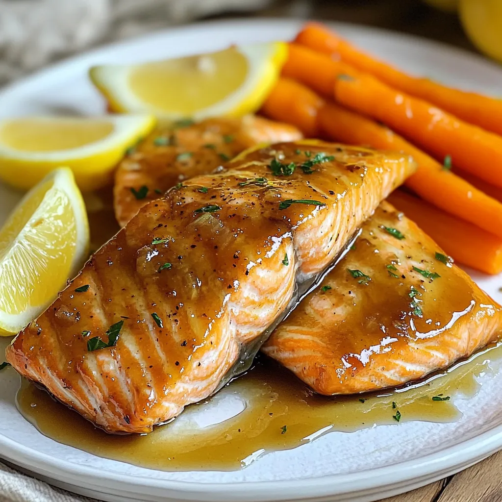 Maple Glazed Salmon and Carrots Sheet Pan Rezept