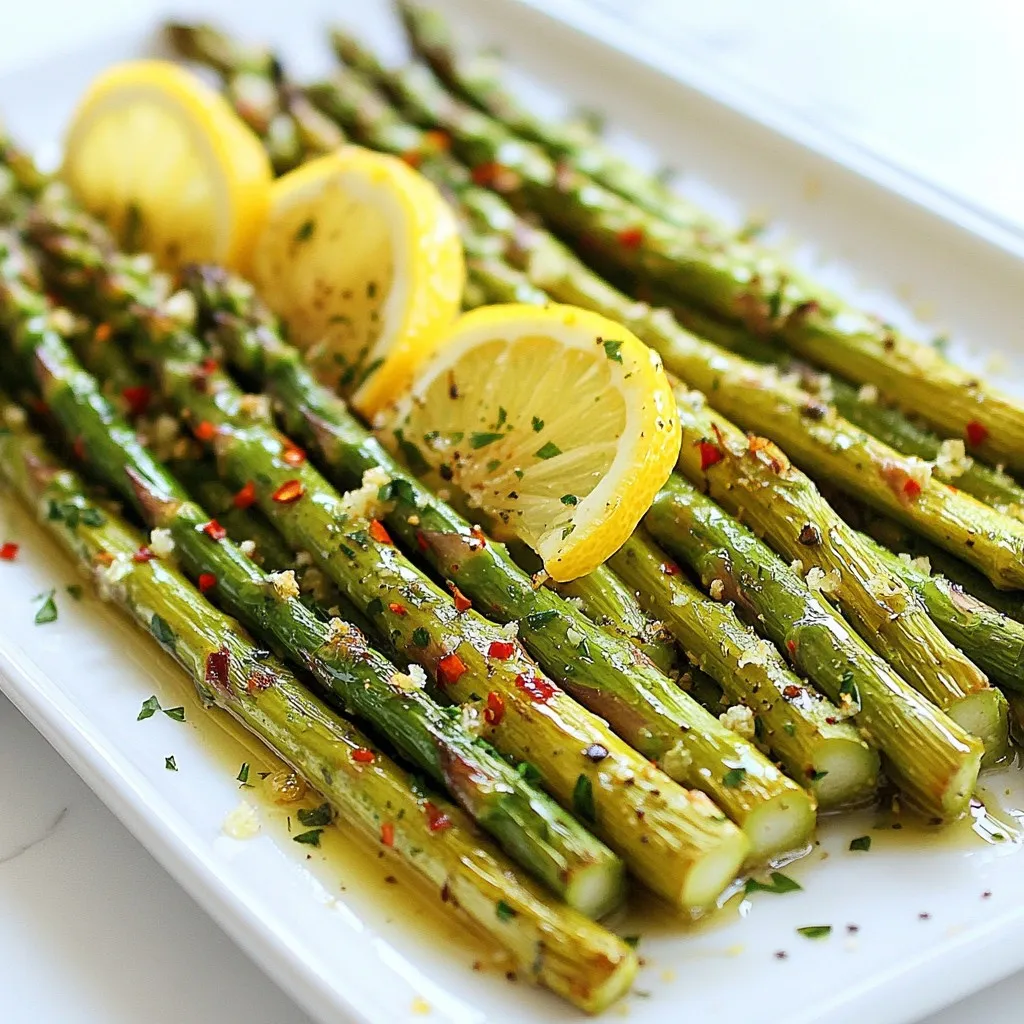 Lemon Garlic Roasted Asparagus Leckerer Genuss