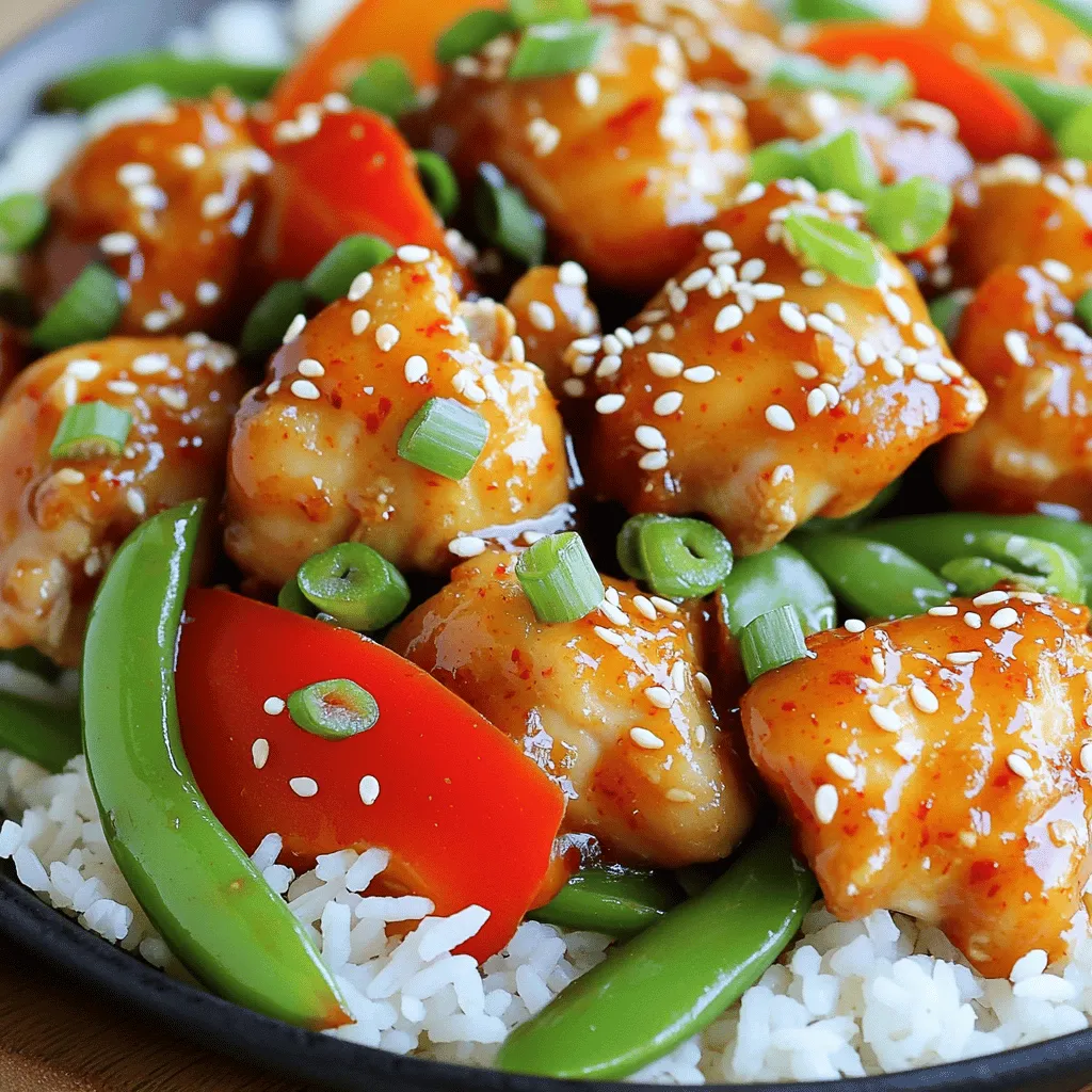 Sweet Chili Chicken Einfaches und Geschmackvolles Gericht