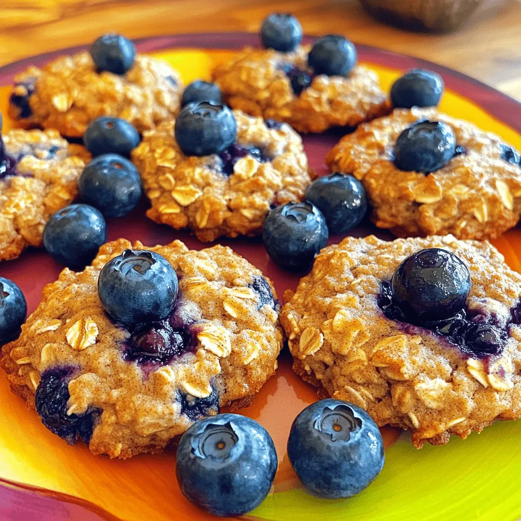 Blaubeer-Oat Frühstückskekse für gesunden Start