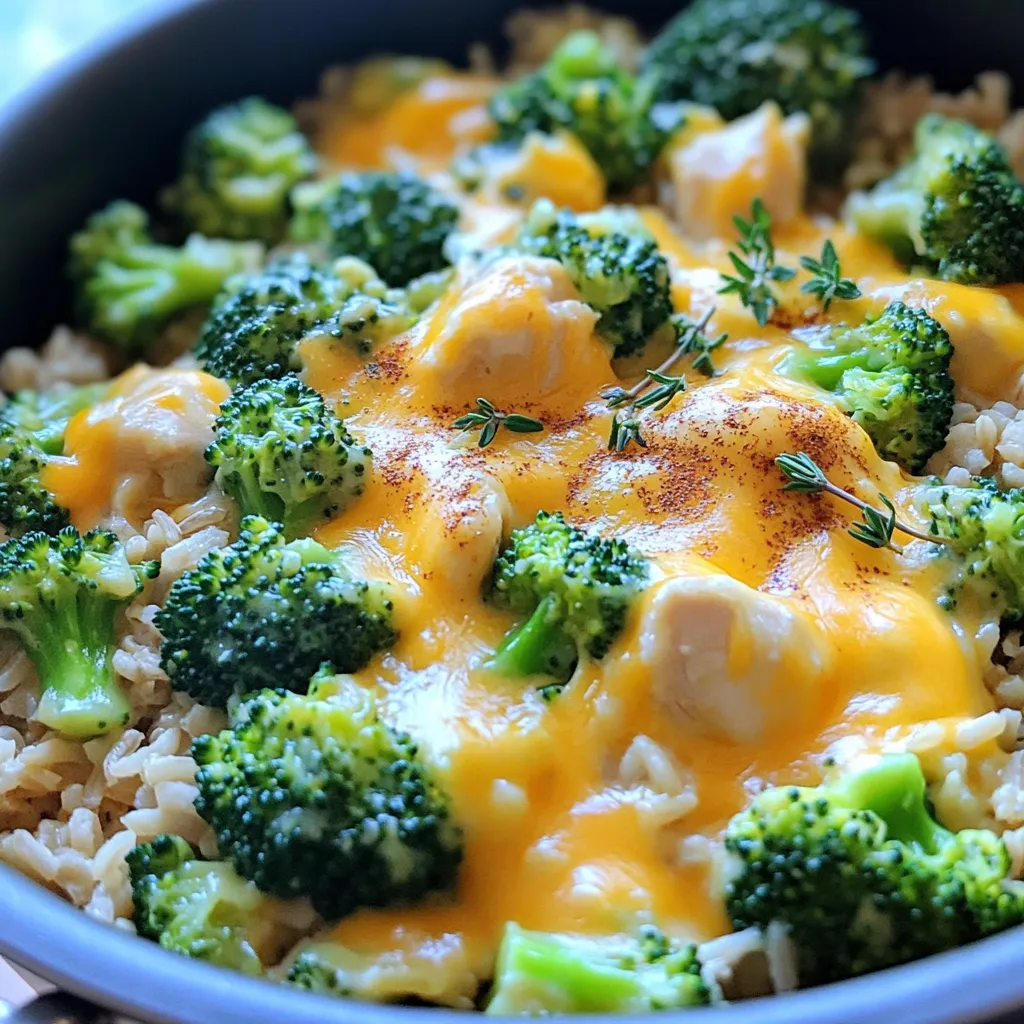 Cheesy Broccoli Rice Chicken One Pot Einfach und Lecker