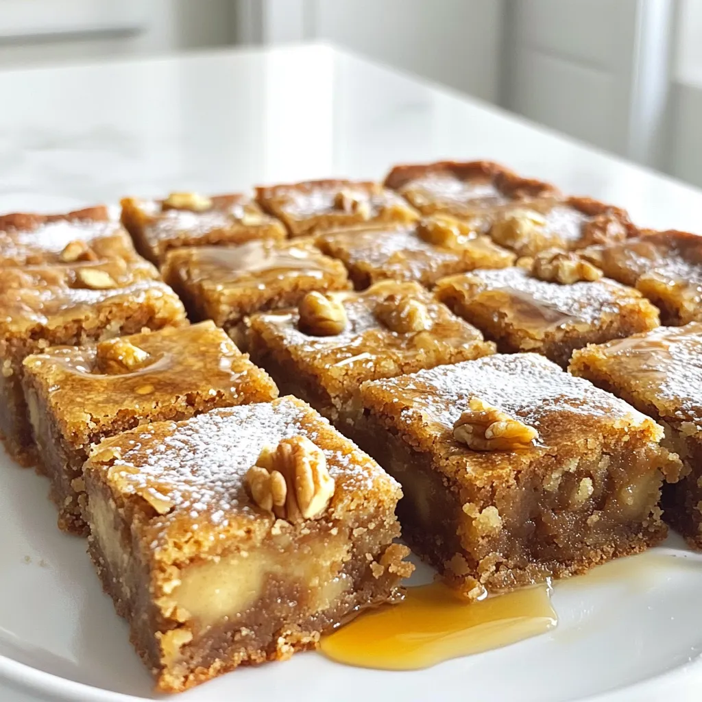 Maple Brown Sugar Blondies Schmackhafte Genuss-Werkstatt