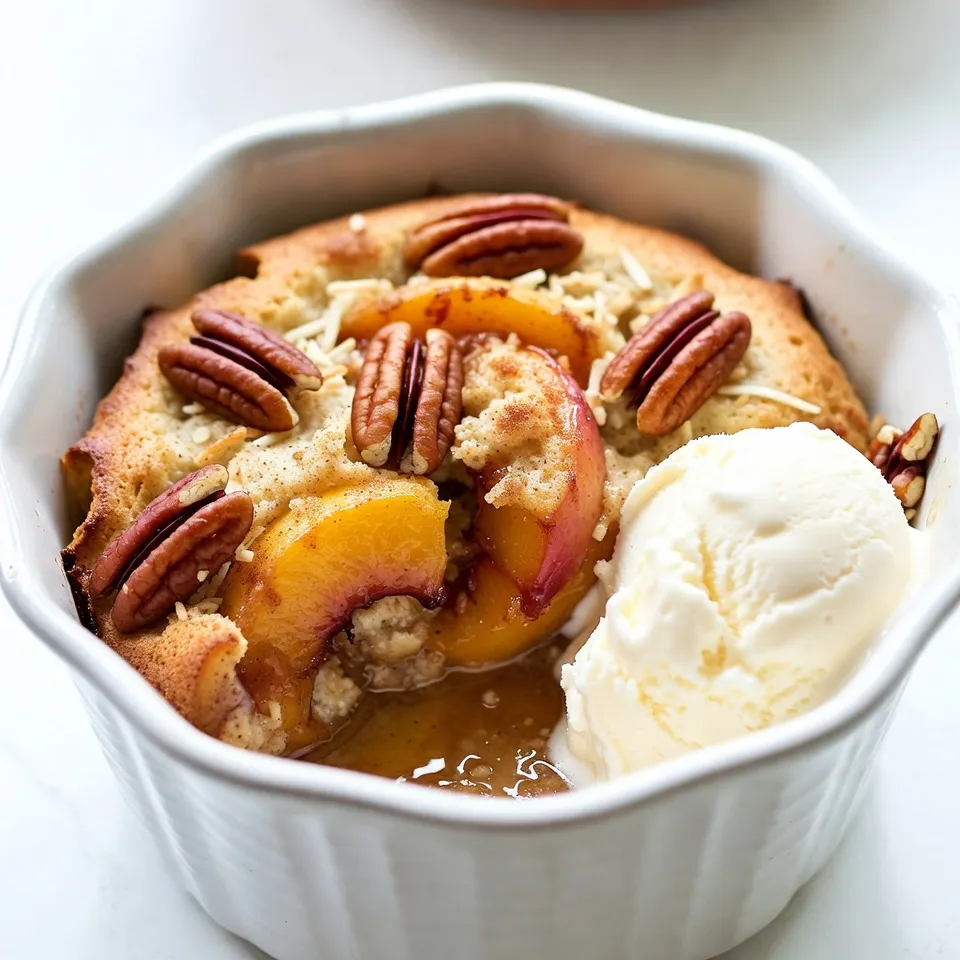 Peach Cobbler Dump Cake Einfach und Lecker Rezept