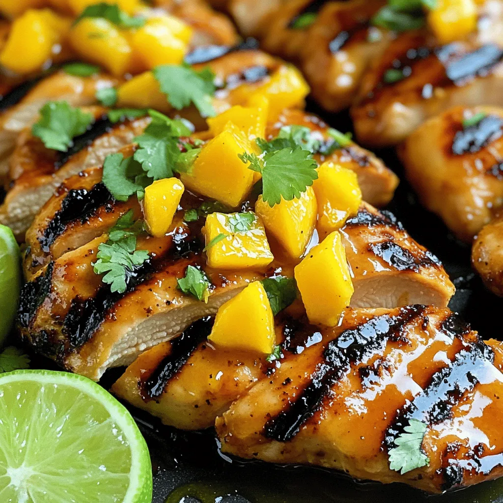 Sweet and Spicy Mango Chicken Köstliches Rezept