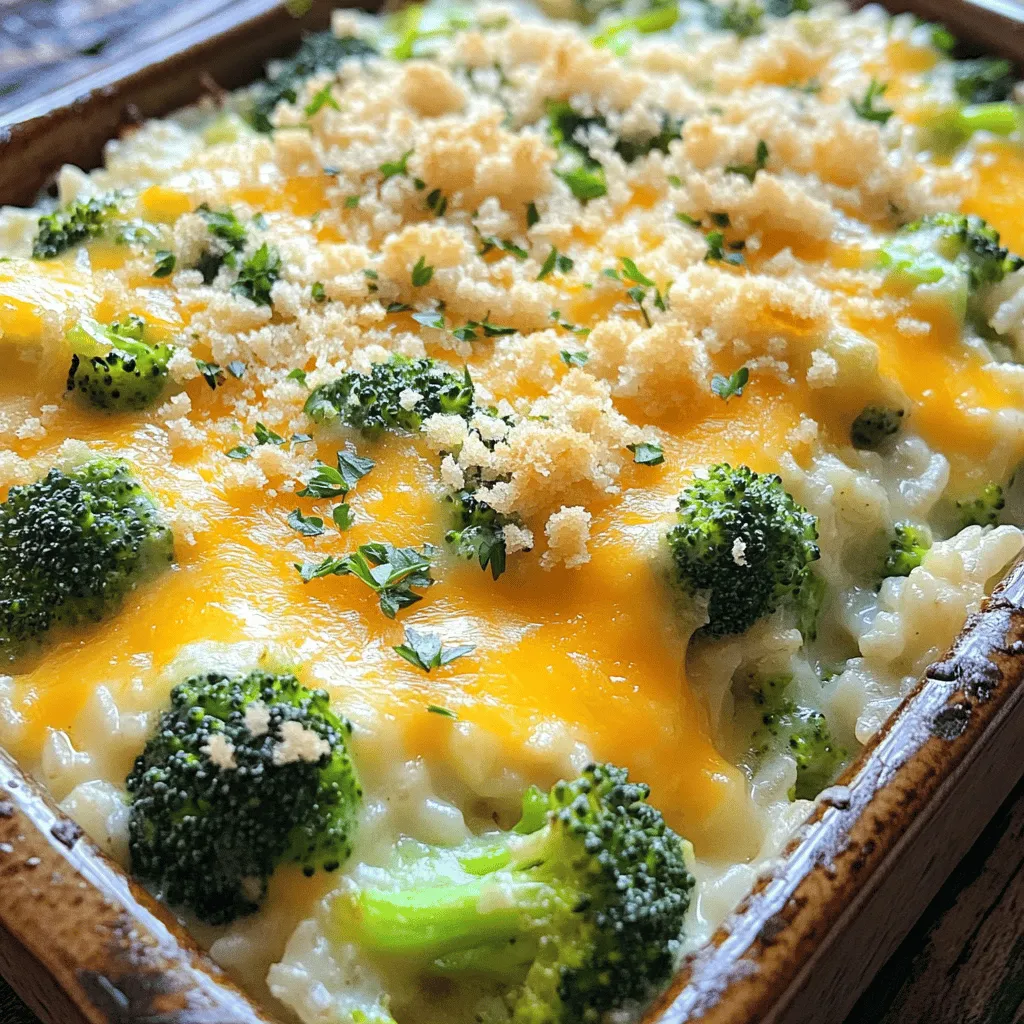 Käse-Brokkoli-Reis-Auflauf cremig und köstlich