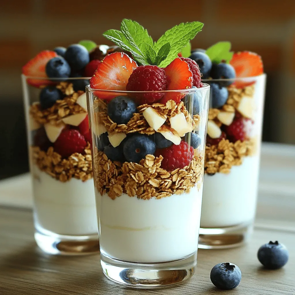 Gesunde Joghurt-Parfaits Einfache und nahrhafte Snacks