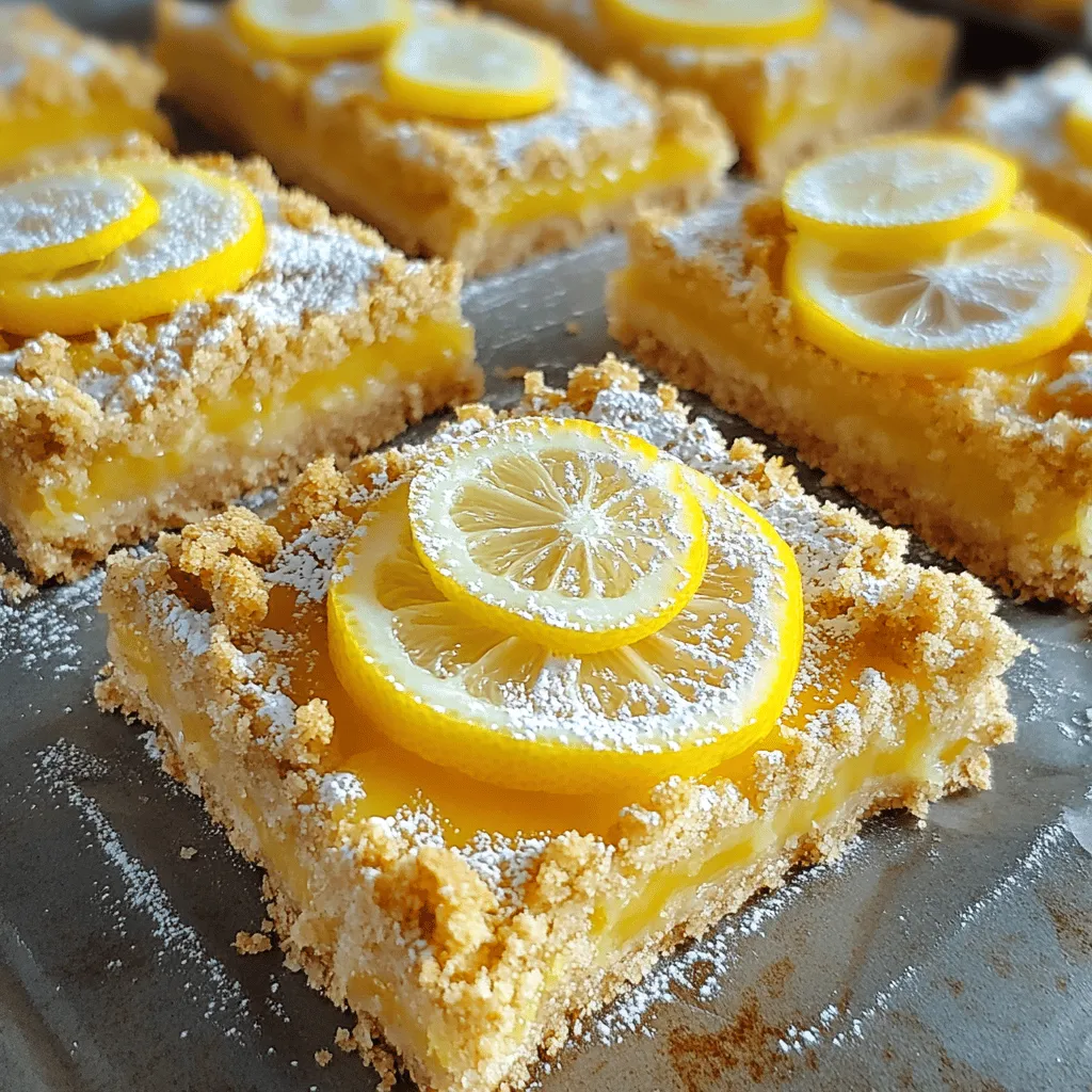 Leckere Lemon Crumb Bars Einfaches Rezept zum Genießen