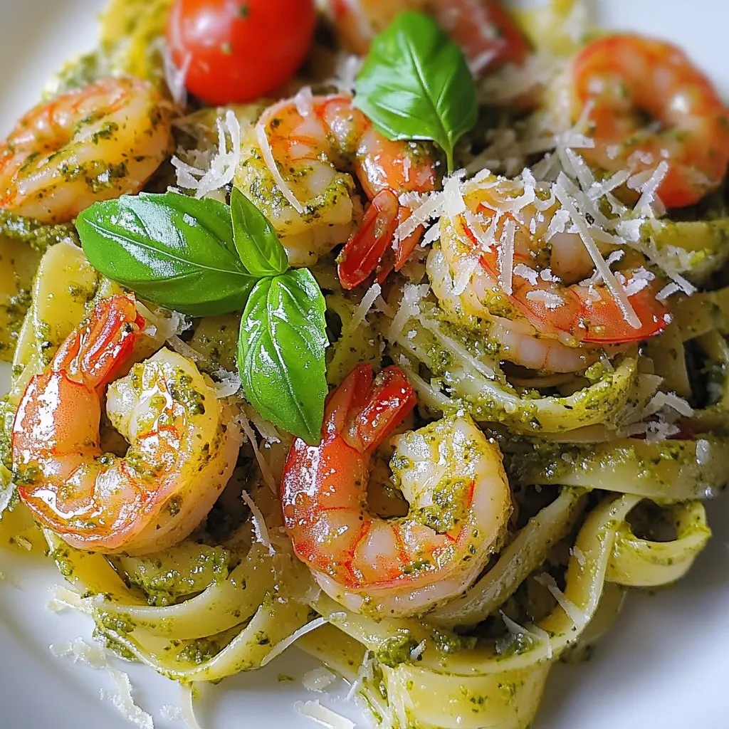 Pesto Shrimp Pasta Einfach und Schmackhaft Zubereiten