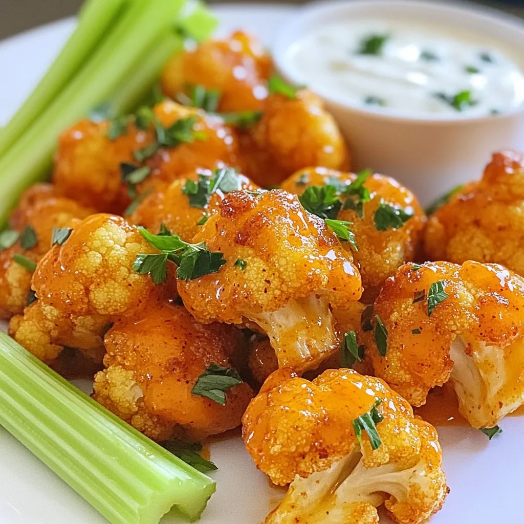 Buffalo Blumenkohl Bissen Knusprig und Köstlich